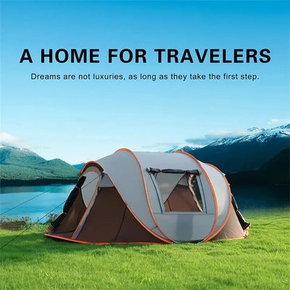 Turtle Back Instant Pop-Up Tent for 2-4 People - Waterproof