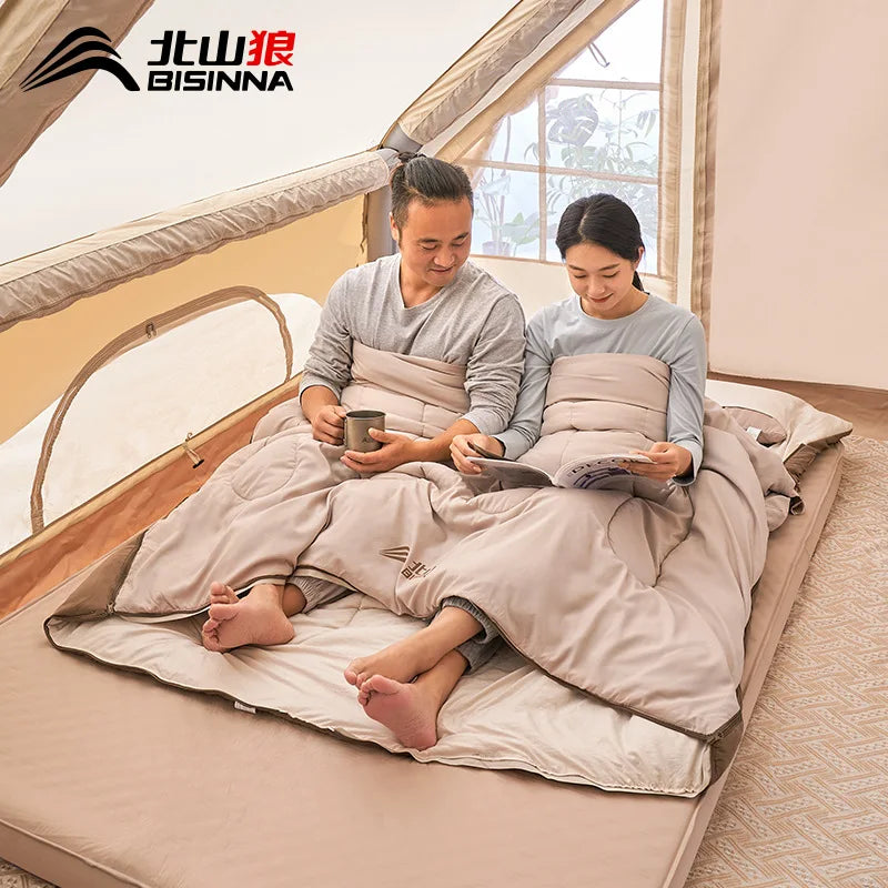 Bisinna double Sleeping bag- Cozy & Warm for the whole family