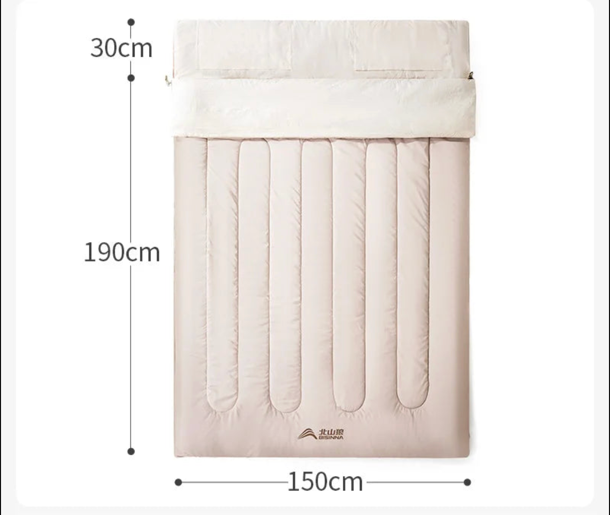 Bisinna double Sleeping bag- Cozy & Warm for the whole family