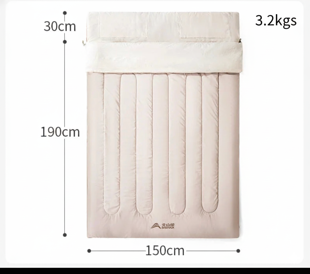 Bisinna double Sleeping bag- Cozy & Warm for the whole family